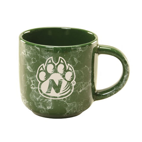 Green Marble Etched Coffee Mug