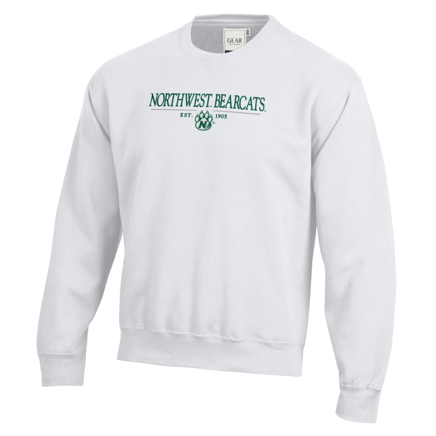 Gear Big Cotton Tumbled Crewneck with Embroidered Logo