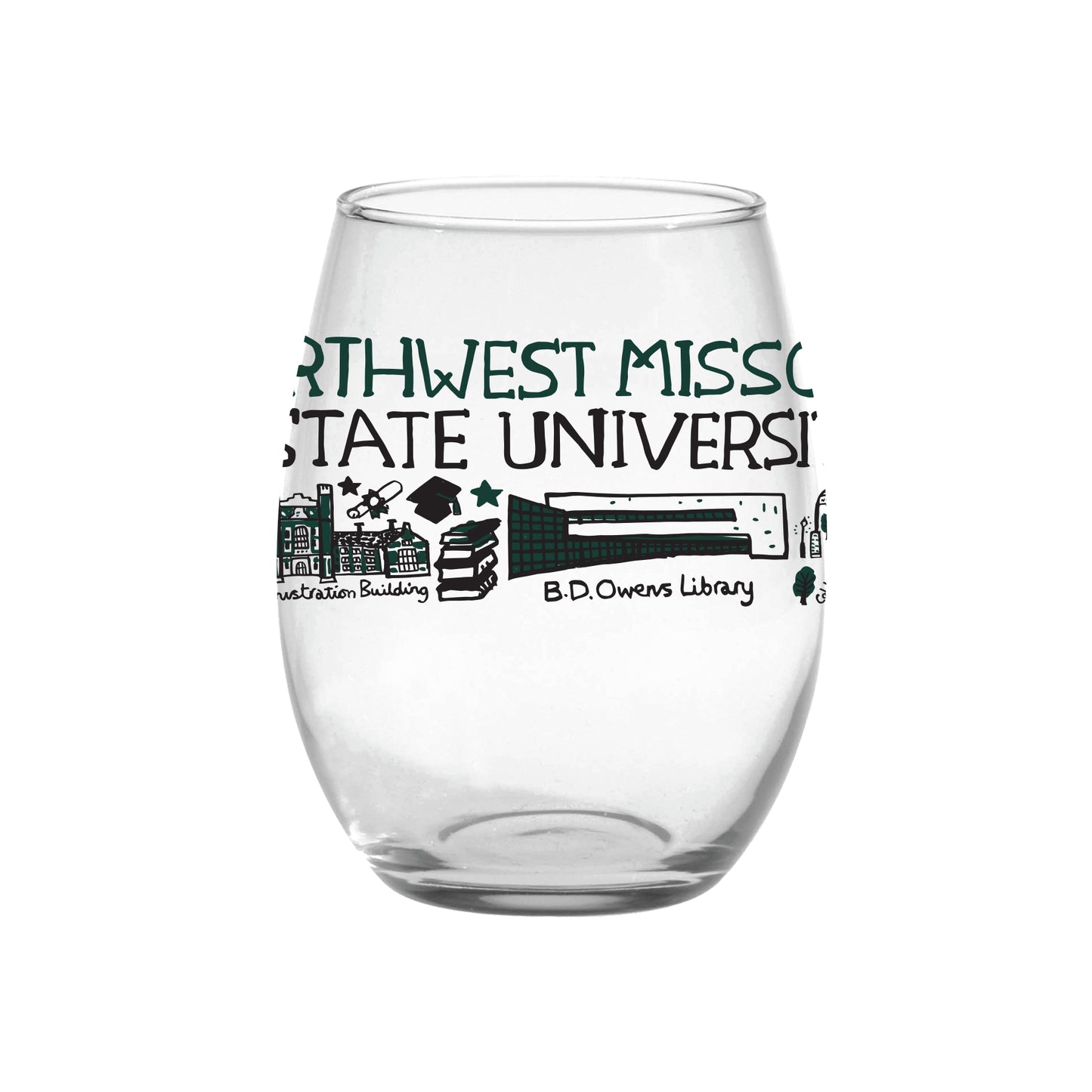 Julia Gash Stemless Wine Glass
