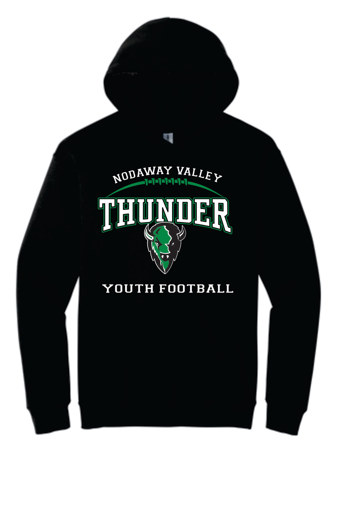 Nodaway Valley Thunder Youth Tackle Football Black Apparel
