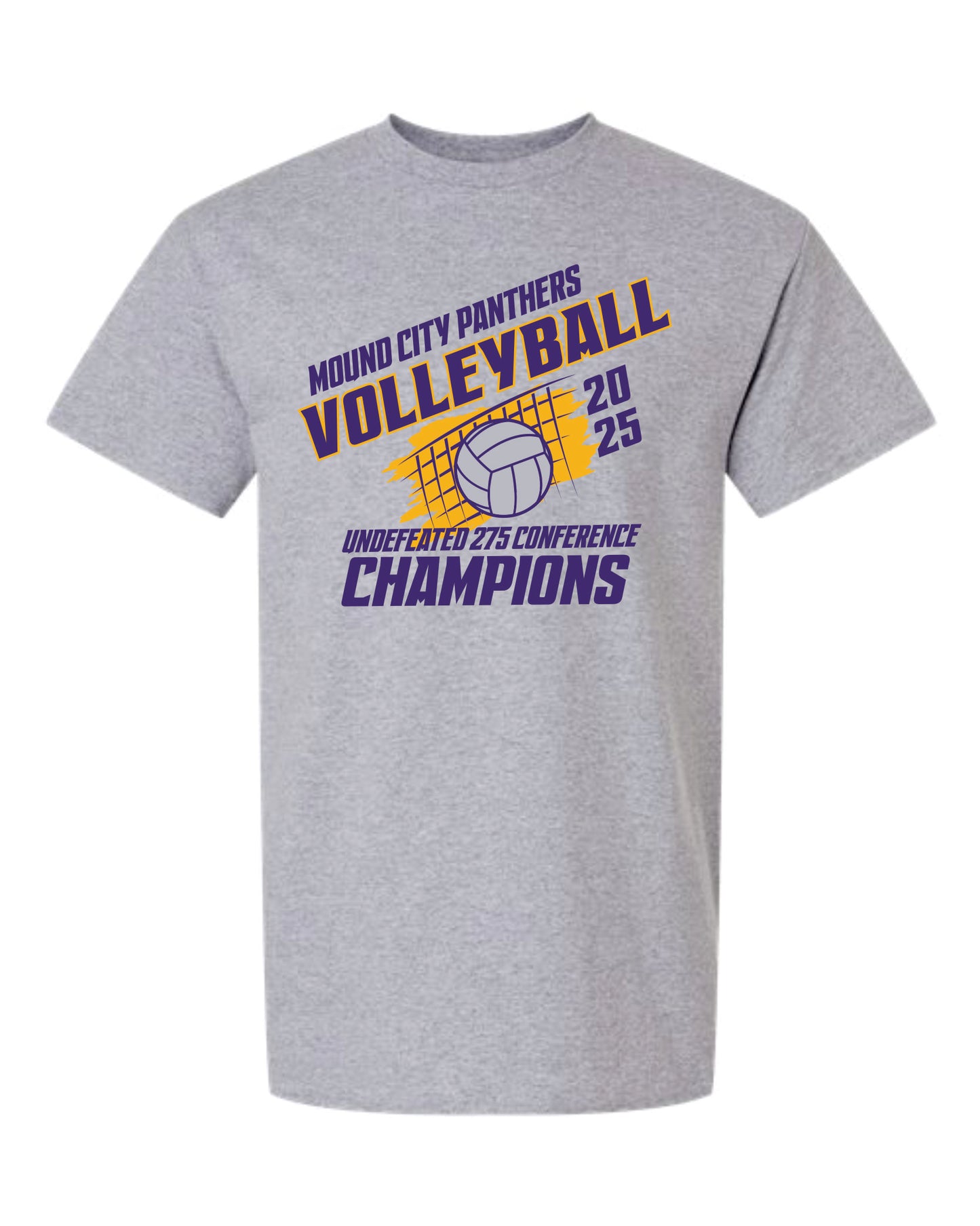 Mound City Panthers Sport Grey Volleyball T's