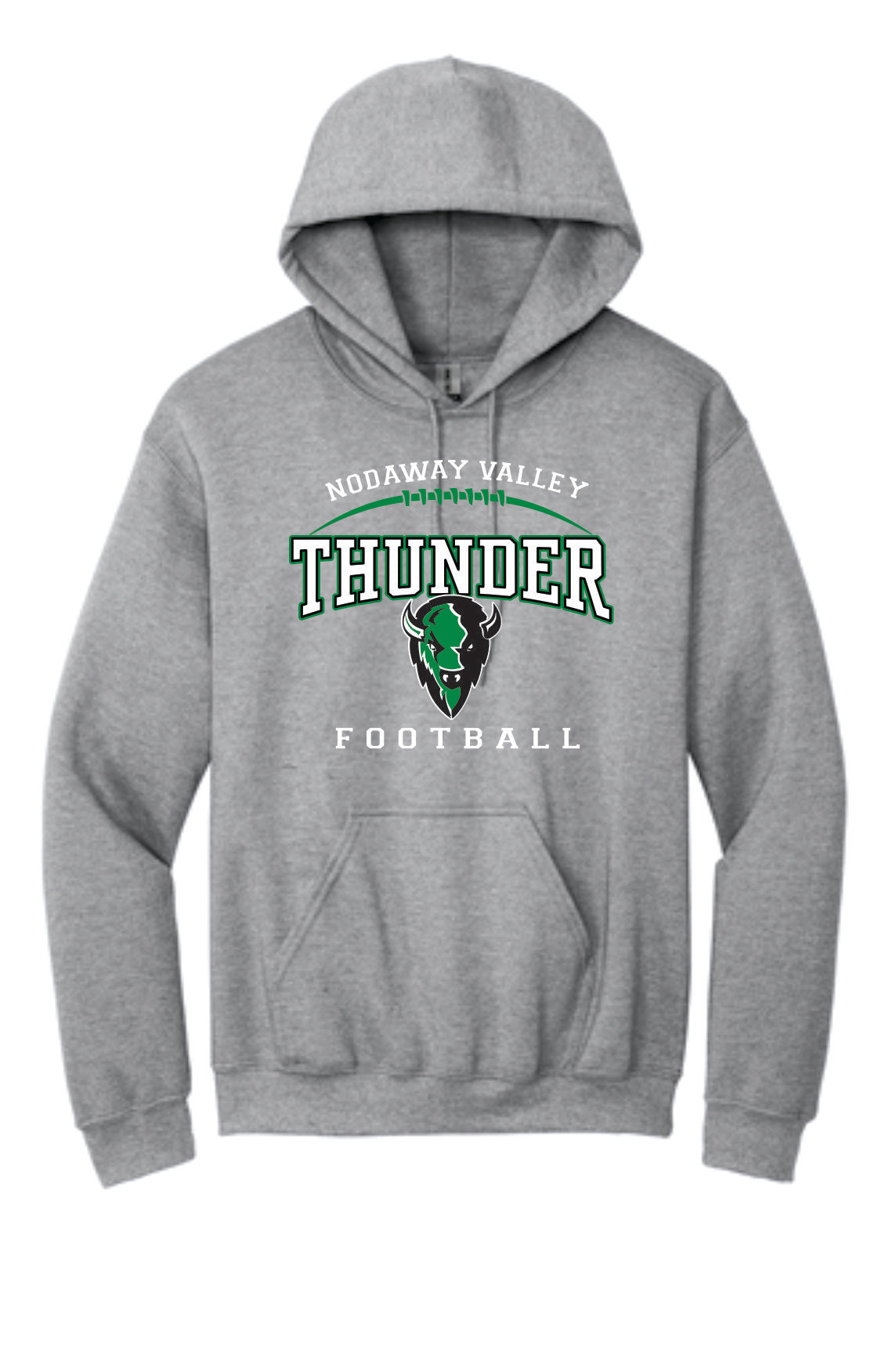 Nodaway Valley Thunder Football Graphite Heather Apparel