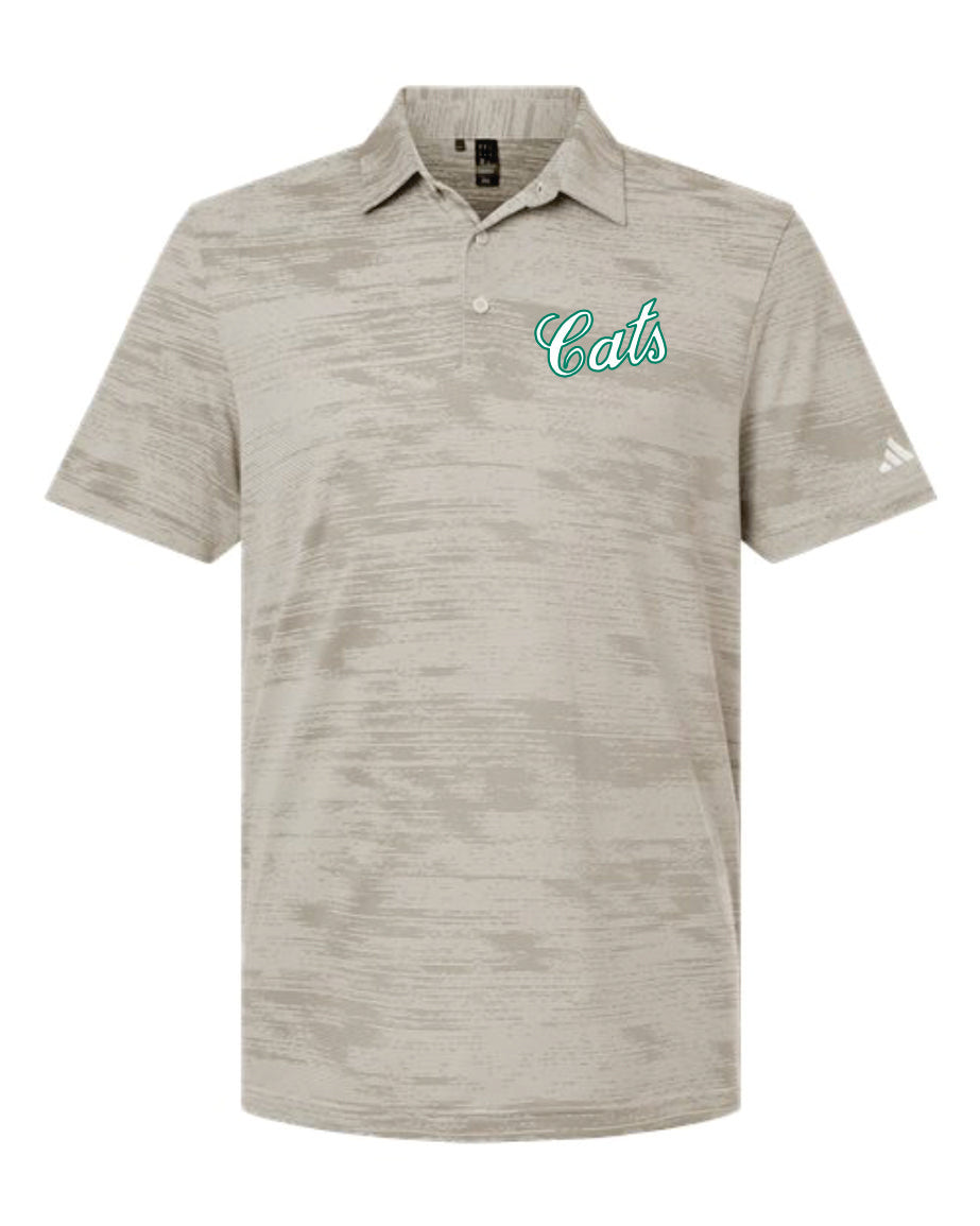 Adidas Ultimate 365 Textured Stripe Grey Polo