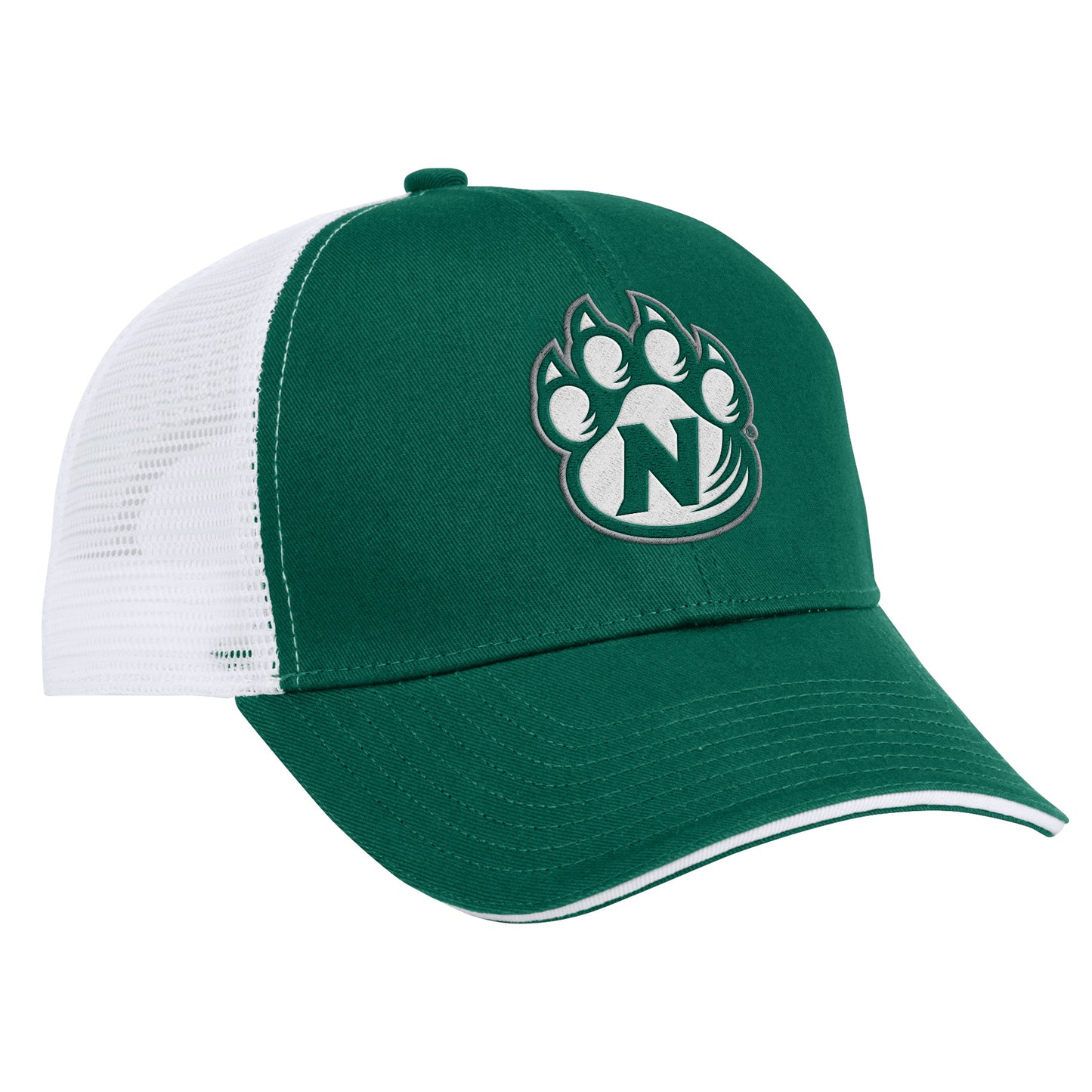 Colosseum Green Trucker Hat with 3D Embroidery