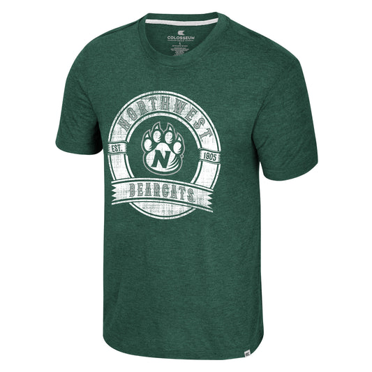 Colosseum Men's Heather Green Short Sleeve