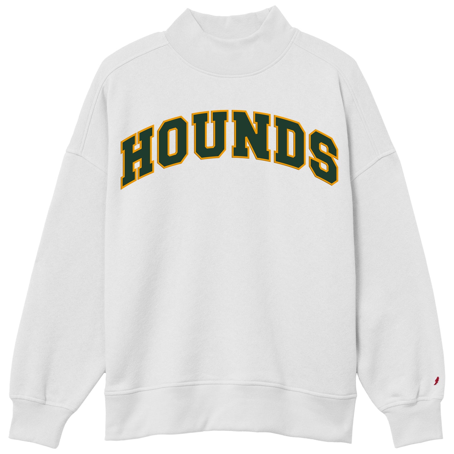 Spoofhound Green Mock Neck Crew