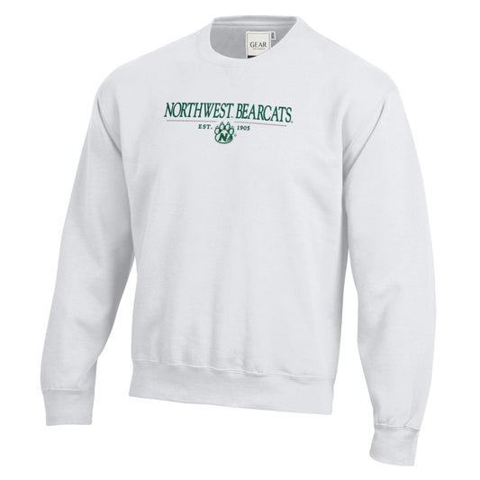 Gear Big Cotton Tumbled Crewneck with Embroidered Logo