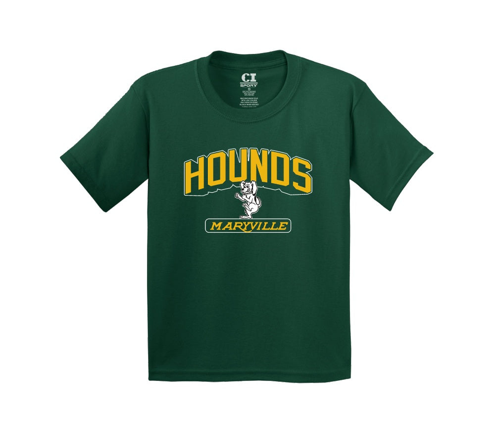 Spoofhound Youth Dark Green Short Sleeve