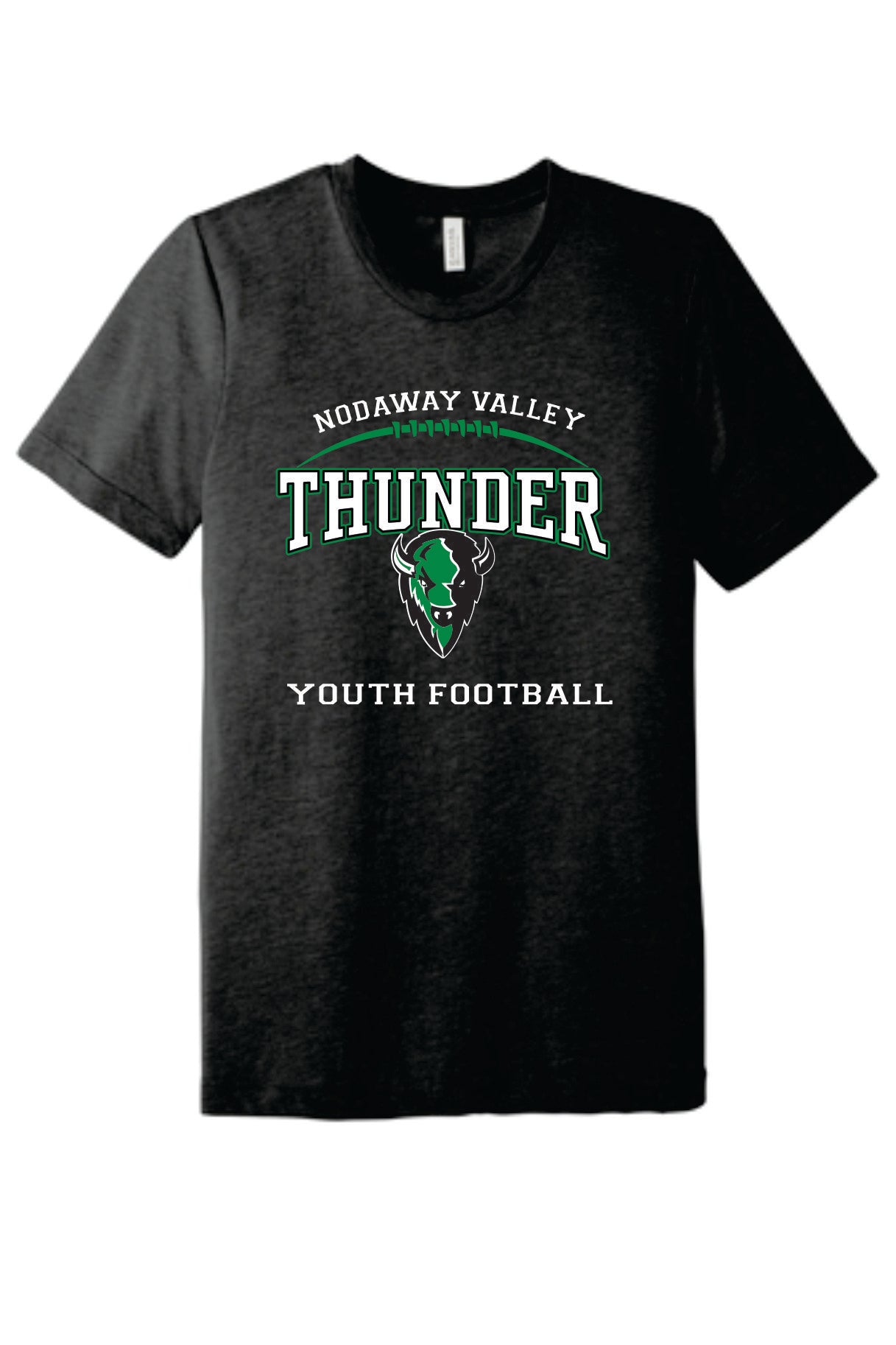 Nodaway Valley Thunder Youth Tackle Football Black Apparel