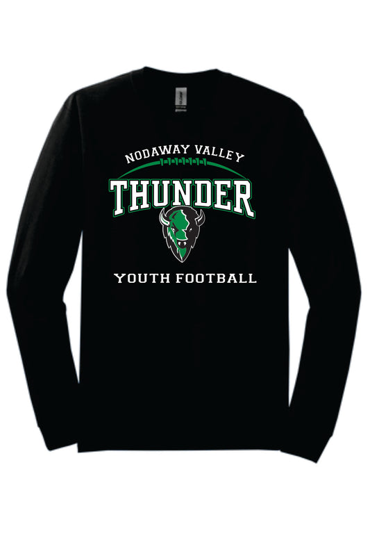 Nodaway Valley Thunder Youth Tackle Football Black Apparel