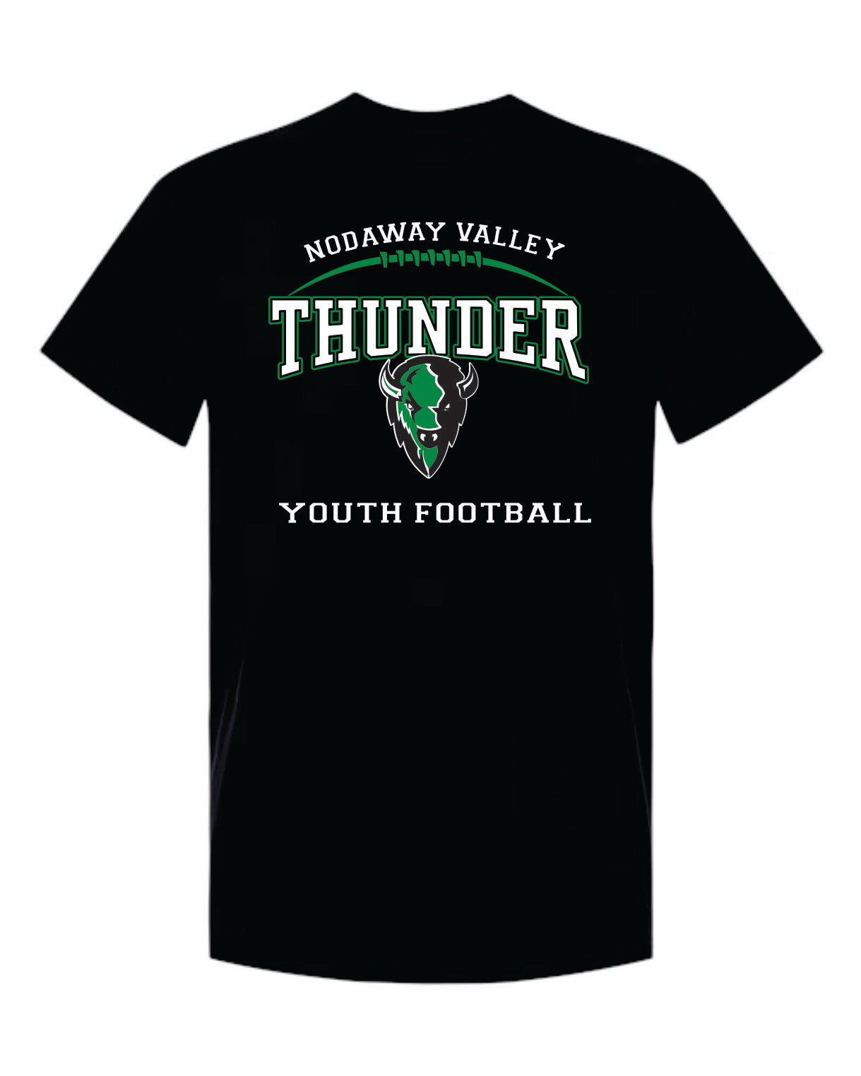 Nodaway Valley Thunder Youth Tackle Football Black Apparel