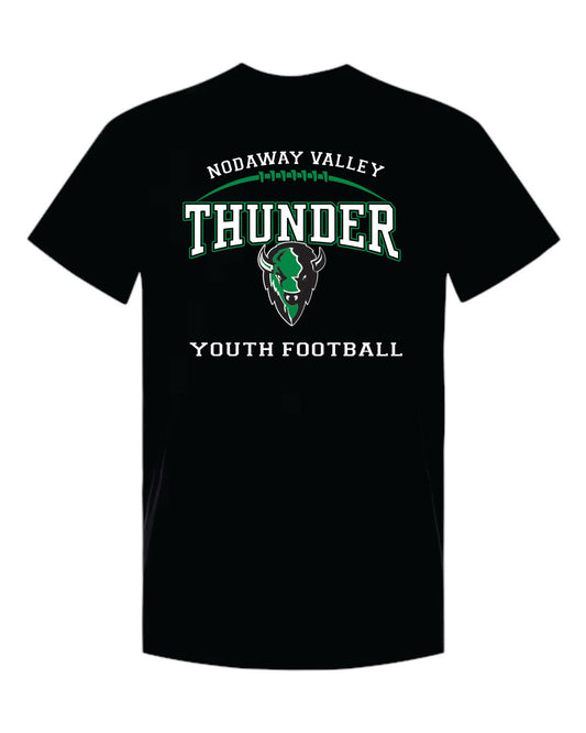 Nodaway Valley Thunder Youth Tackle Football Black Apparel
