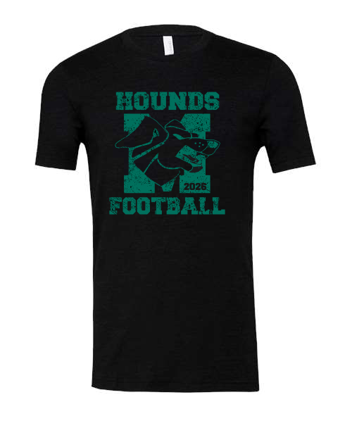 Vintage Spoofhound Football Bella Canvas Triblend Short Sleeve