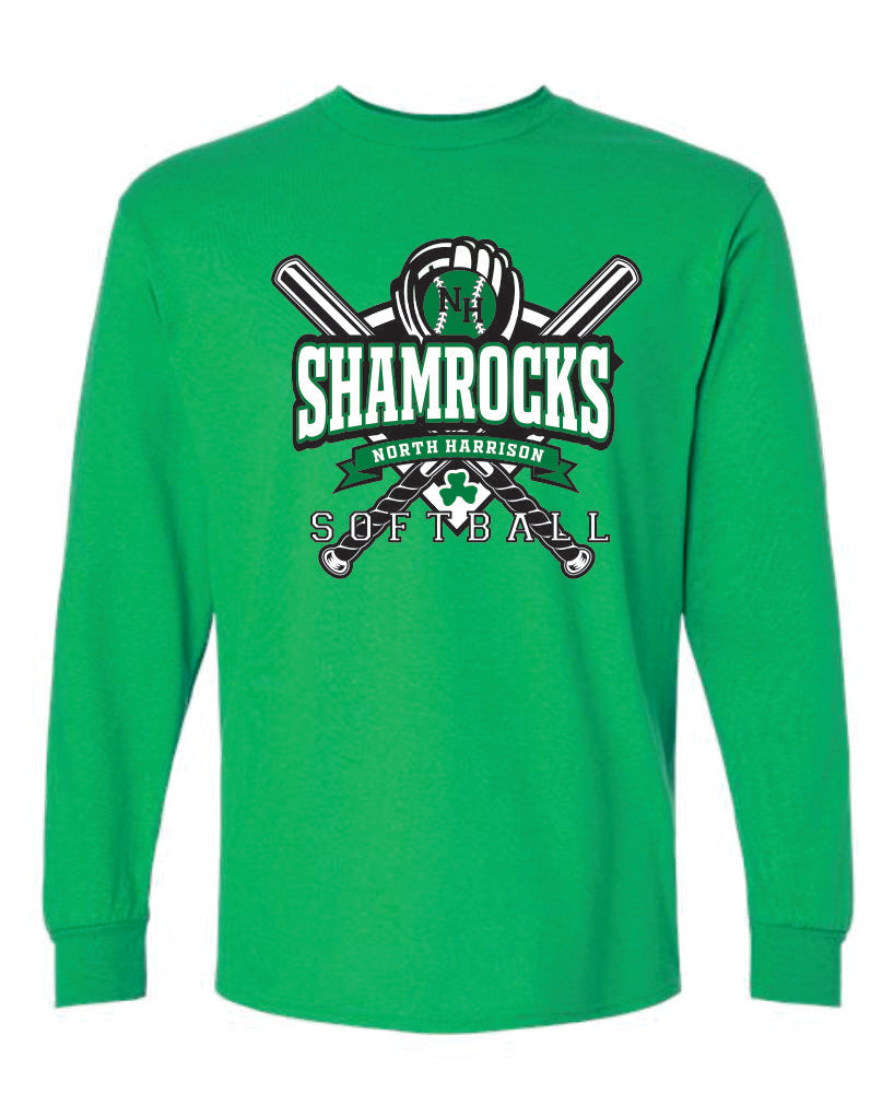 North Harrison Irish Green Softball Apparel