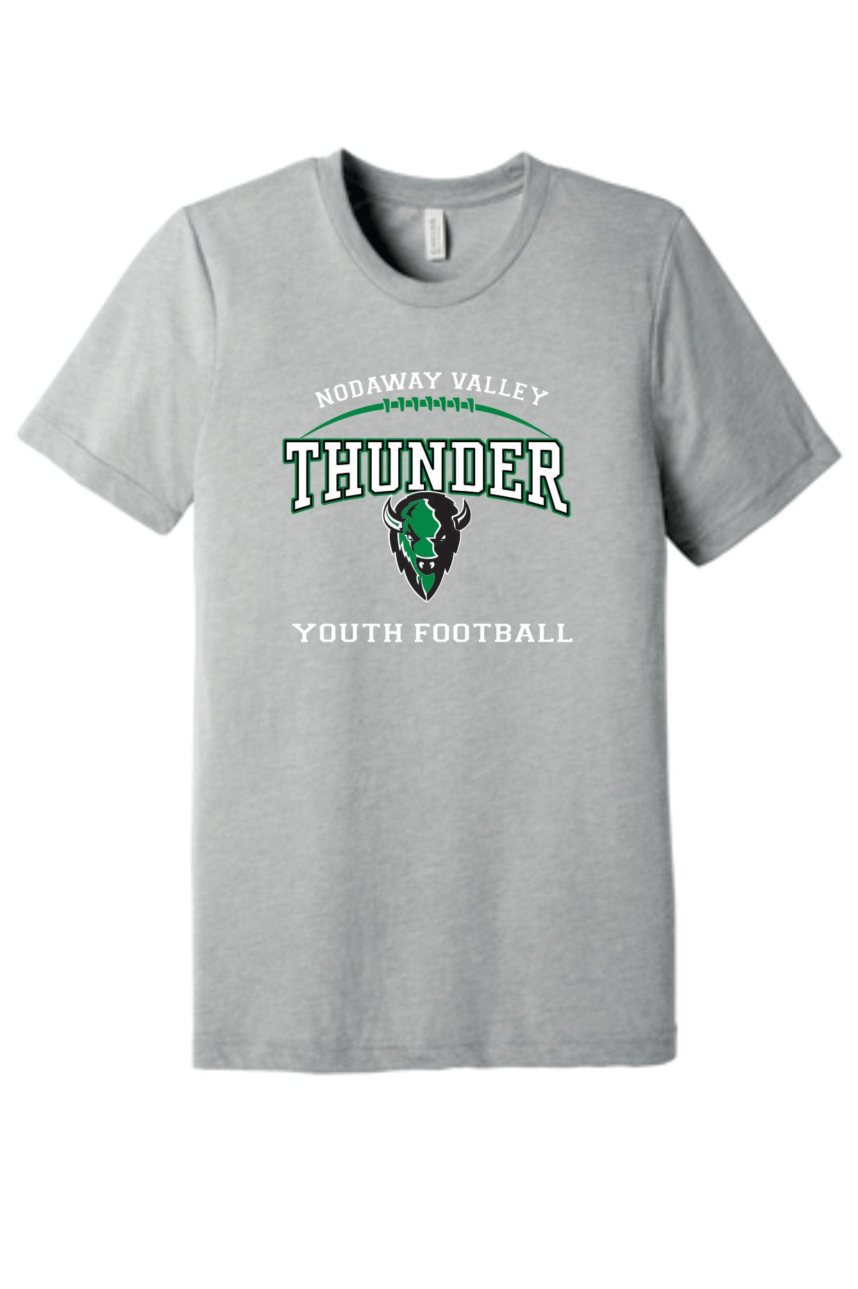Nodaway Valley Thunder Youth Tackle Football Graphite Heather Apparel