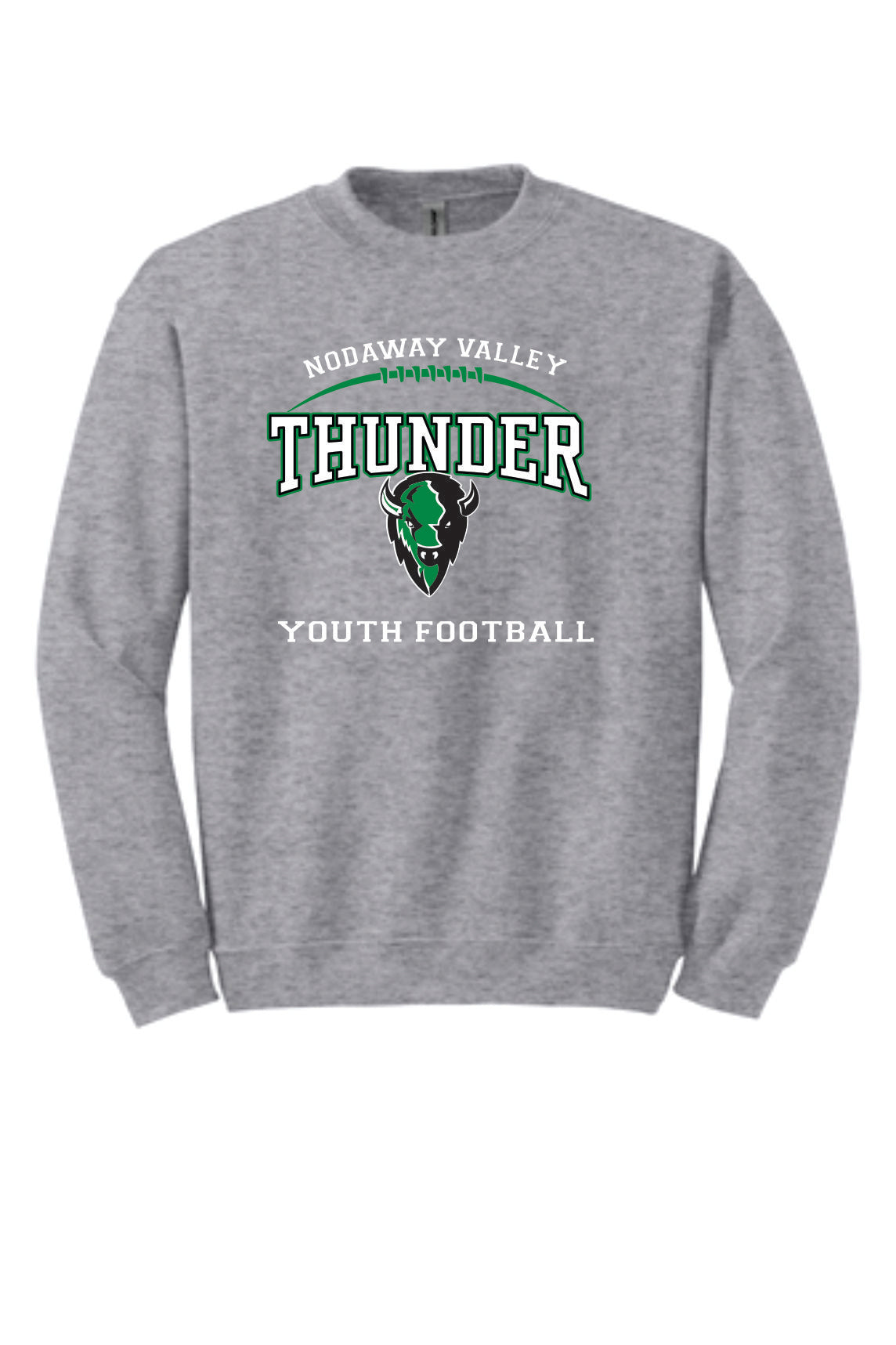 Nodaway Valley Thunder Youth Tackle Football Graphite Heather Apparel