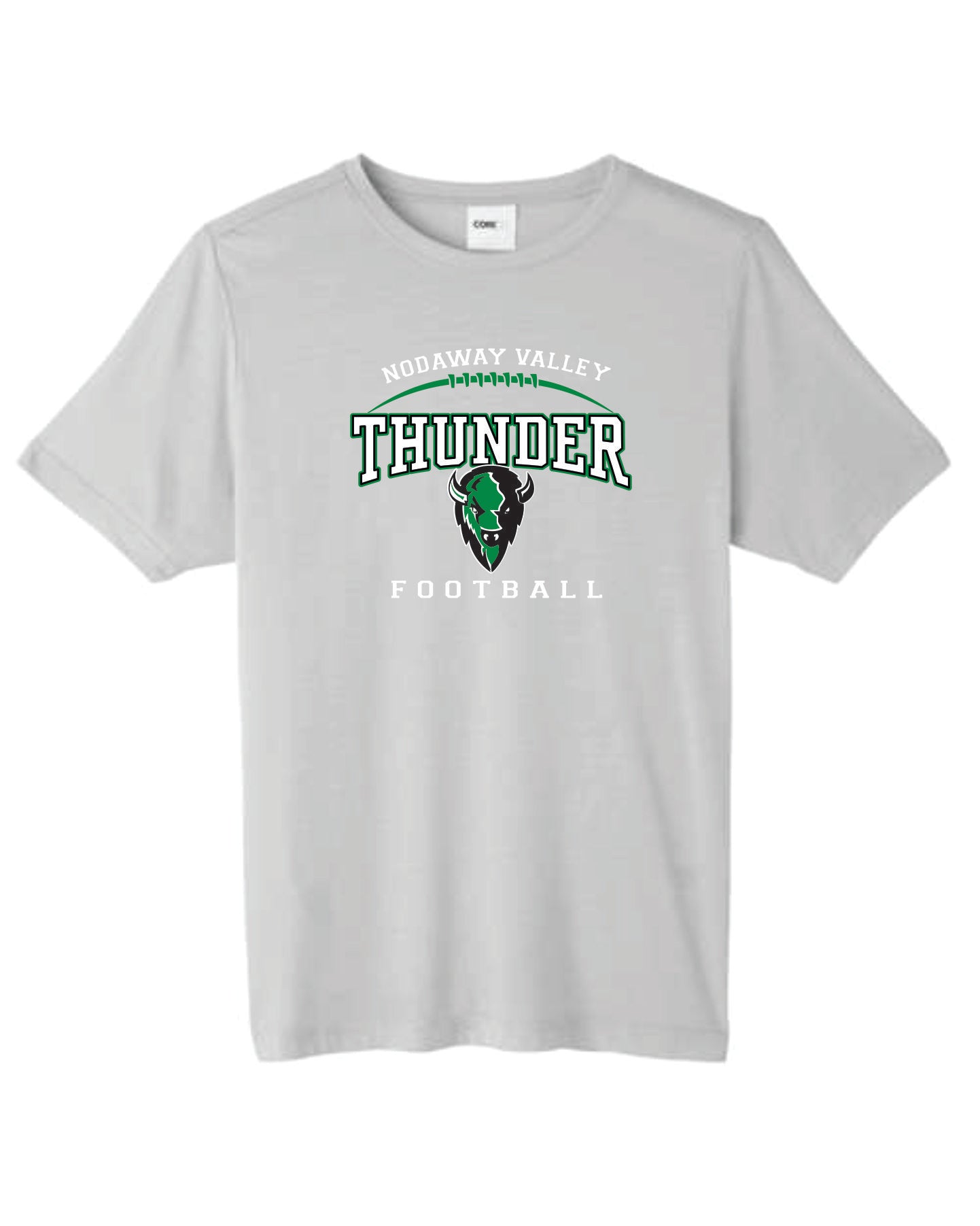 Nodaway Valley Thunder Football Graphite Heather Apparel