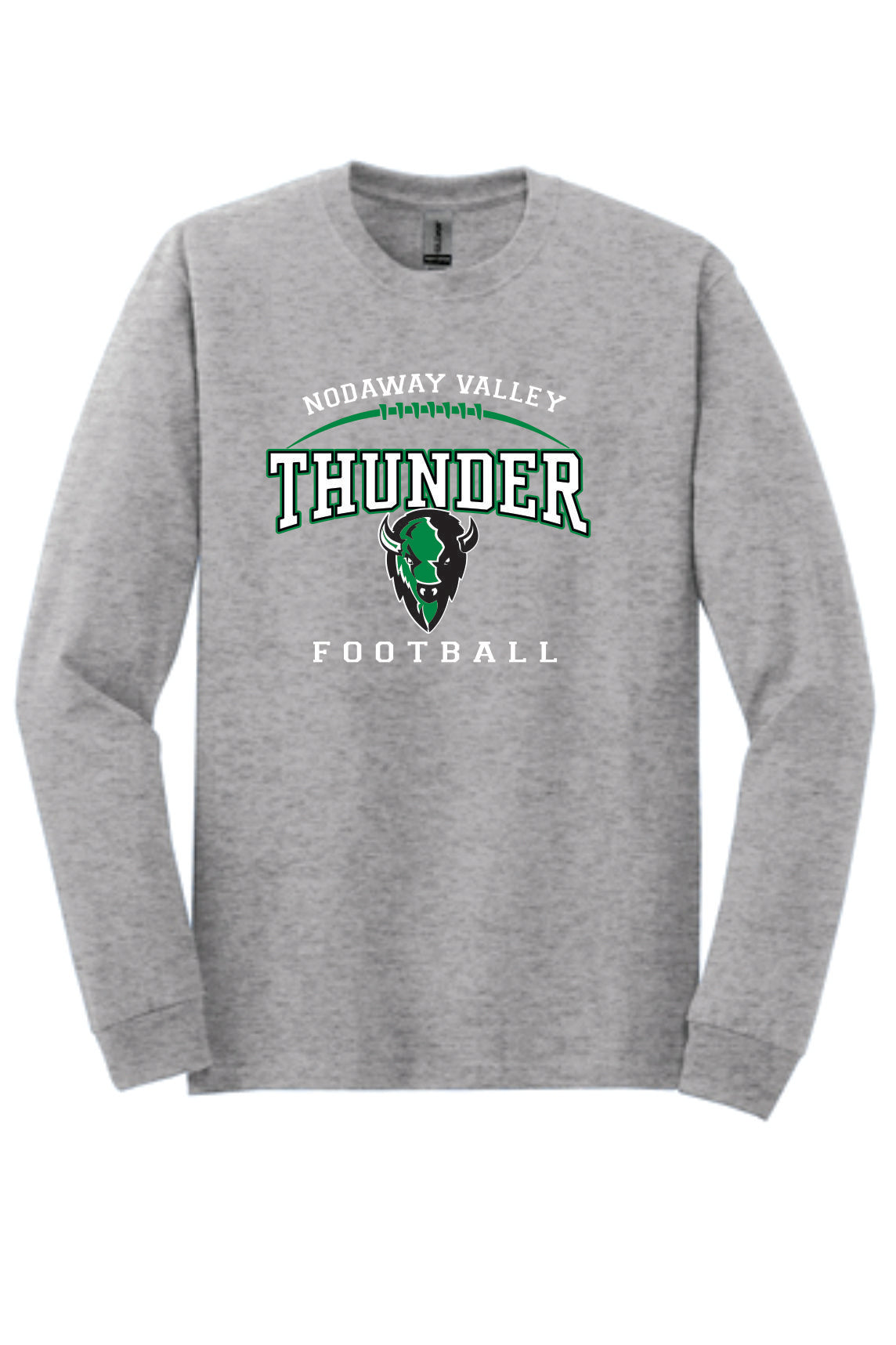 Nodaway Valley Thunder Football Graphite Heather Apparel