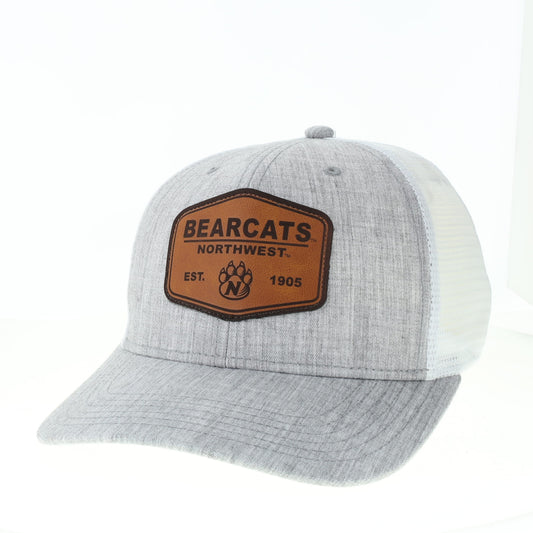 Legacy Heather Grey Trucker Hat w/ Leather Patch