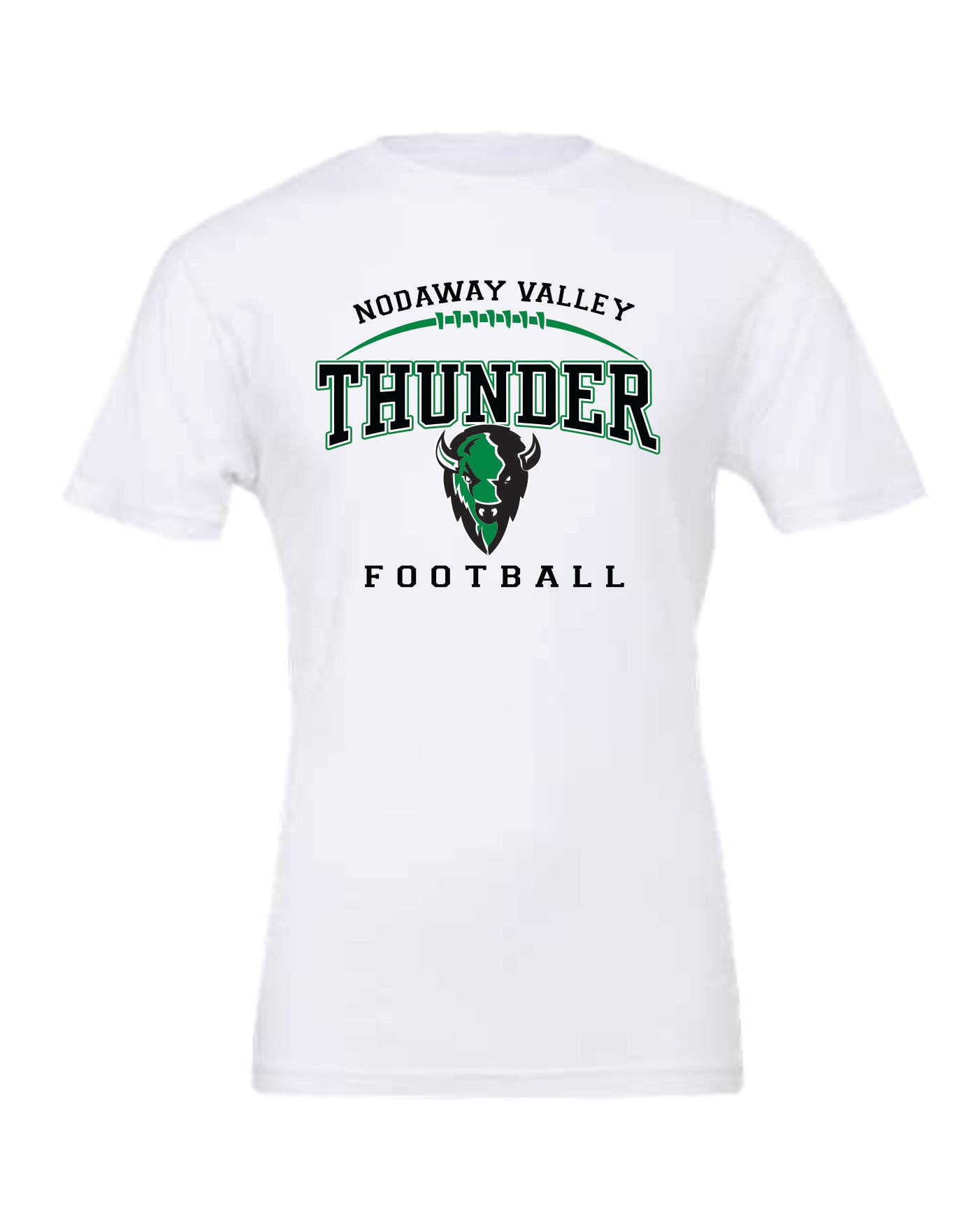 Nodaway Valley Thunder Football White Apparel