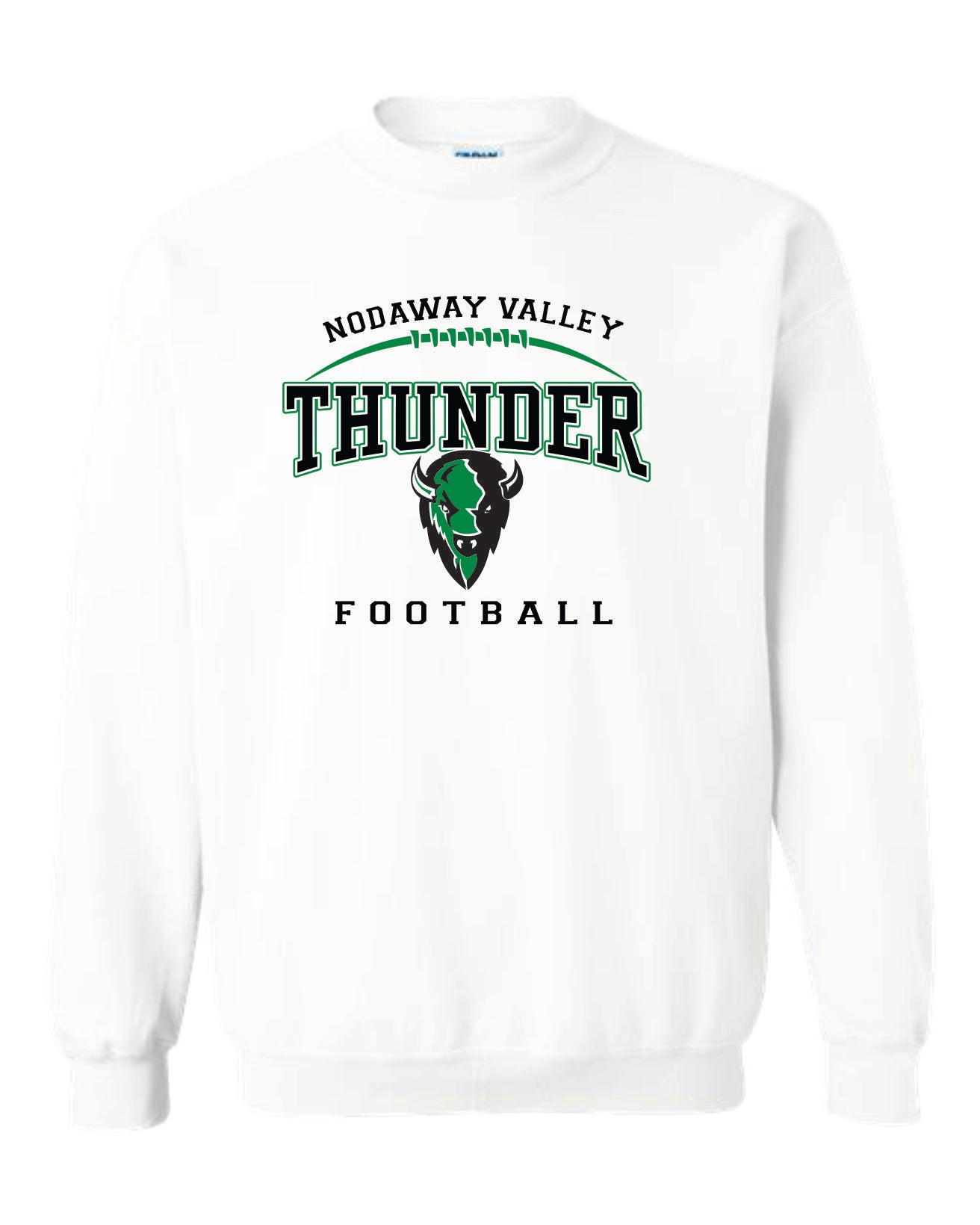 Nodaway Valley Thunder Football White Apparel