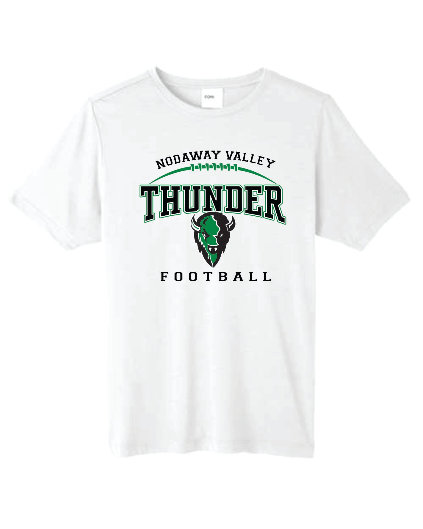 Nodaway Valley Thunder Football White Apparel