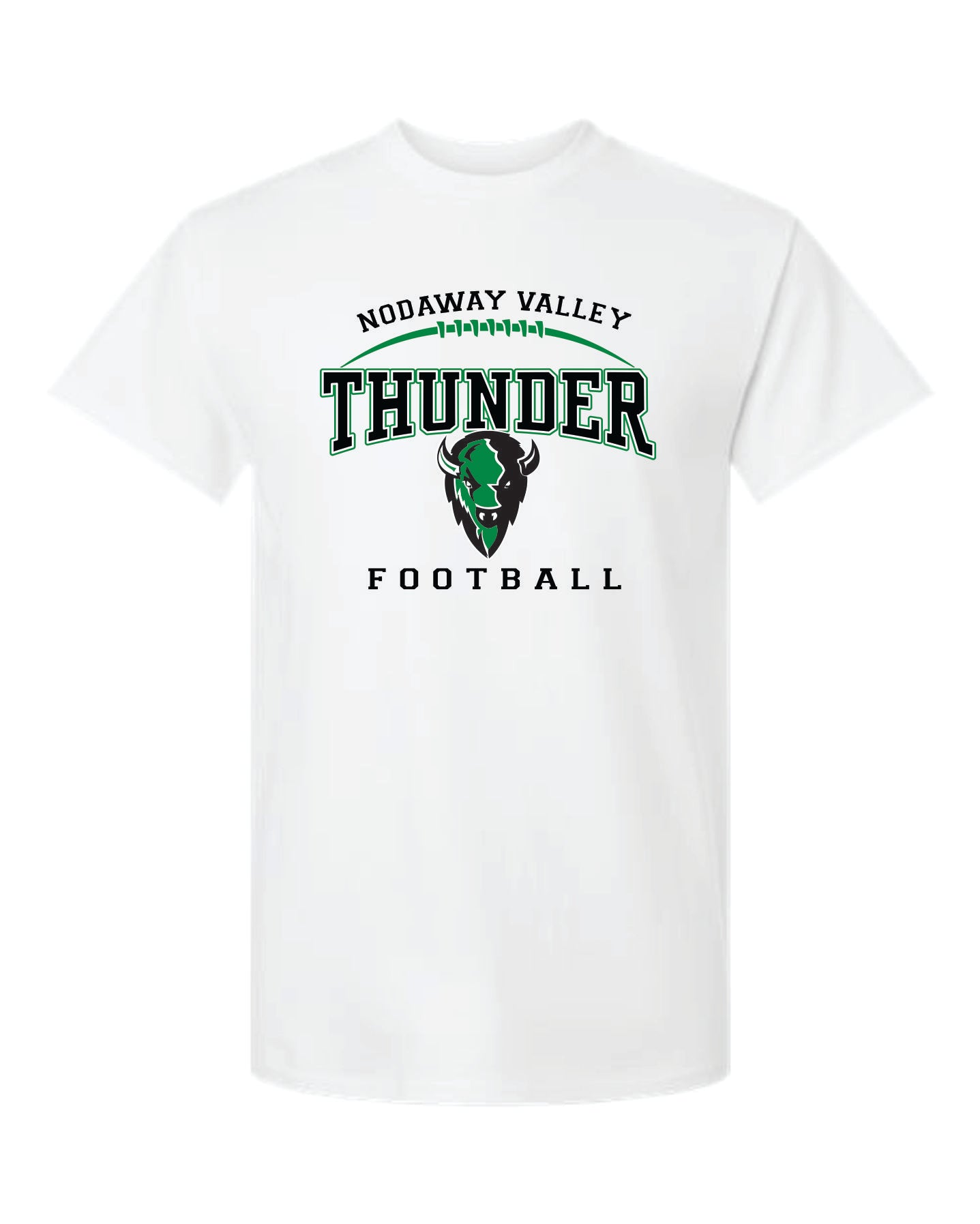 Nodaway Valley Thunder Football White Apparel