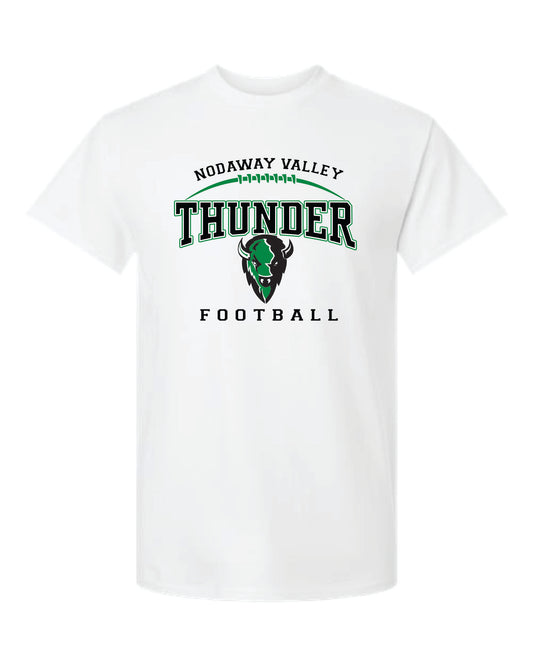 Nodaway Valley Thunder Football White Apparel