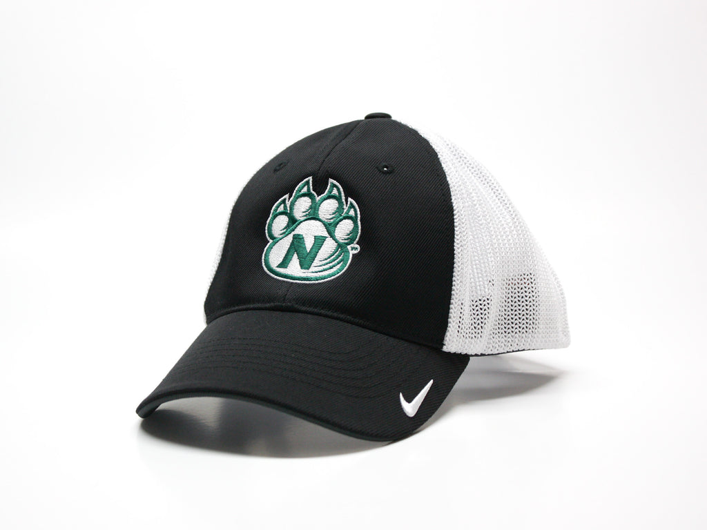 Northwest Bearcats Nike Golf Fitted 2-Tone Mesh Hat - Black