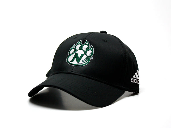 Northwest Bearcats Adidas Structured Hat - 3/4 view Black