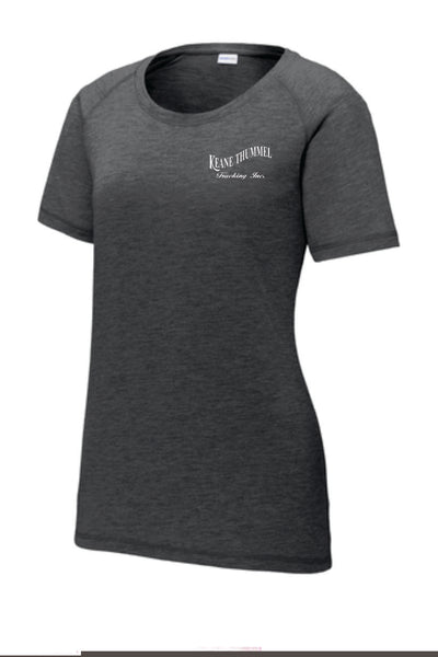 Sport-Tek® Ladies PosiCharge® Tri-Blend Wicking Scoop Neck Raglan Tee--LST400