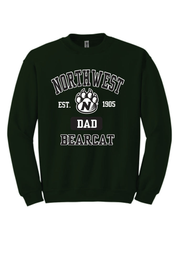 Northwest Bearcats Dad Crewneck Sweatshirt
