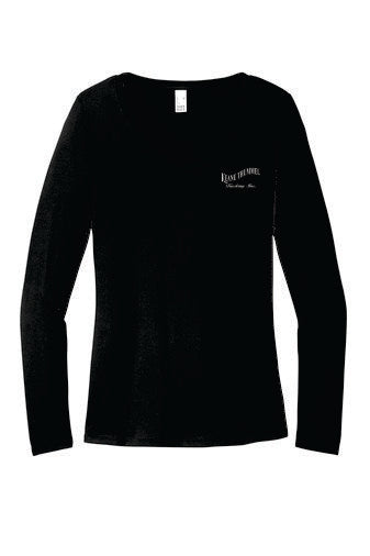 District® Women’s Perfect Tri® Long Sleeve V-Neck Tee--DT135