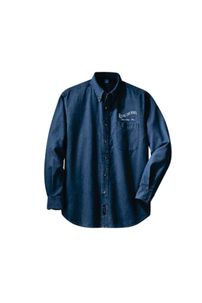 Port & Company® - Long Sleeve Denim Shirt--SP10
