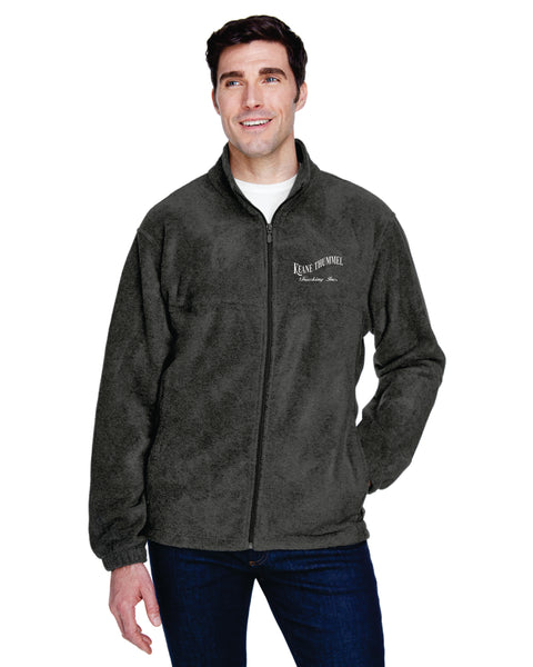 Harriton Men's 8 oz. Full-Zip Fleece Tall Sizes--M990T