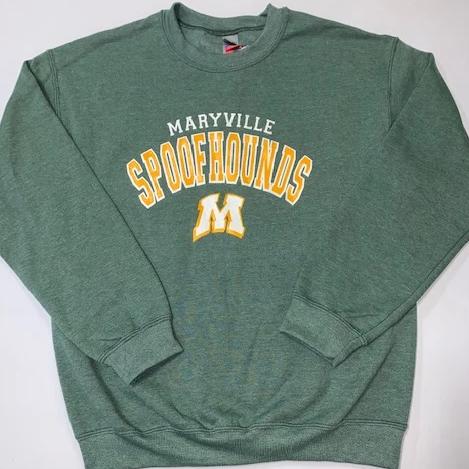 Spoofhound heather green sweatshirt