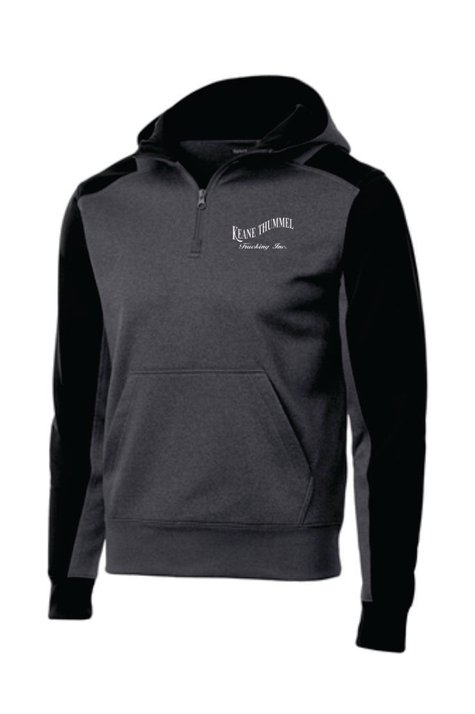 Sport-Tek® Tech Fleece Colorblock 1/4-Zip Hooded Sweatshirt--ST249